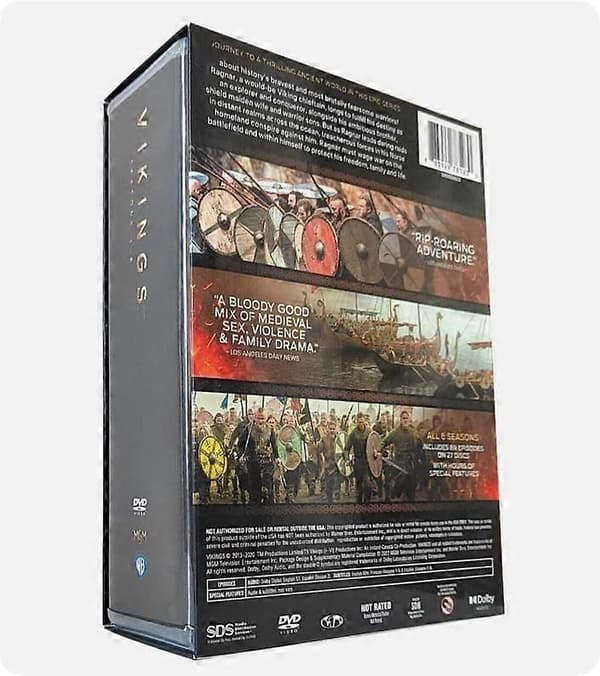Vikings: The Complete Series Seasons 1-6 27-Disc DVD Box Set English Version CJY