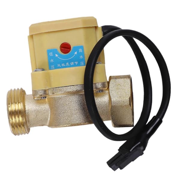 26mm 3/4\" PT Gjengekobling 120W Pumpe Vannstrømningssensor Bryter Copper Tone Yellow