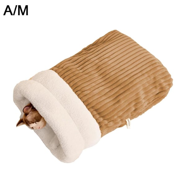 Sovesekk for katt, vintersovesekk for katt, Beste sovesekk for katt 2024 Brown M