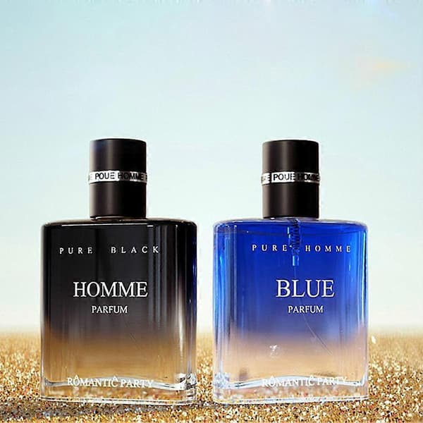 Blå og sort cologne til mænd til studerende med langvarig let duft Blue