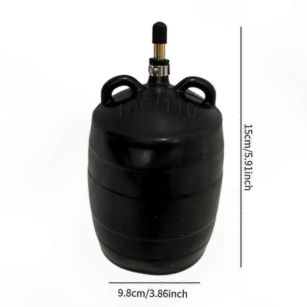 Oppustelig rørforsegling med manuel ballon tryktestprop for nem brug Black DN 100 110mm