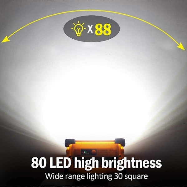 80W Rechargeable LED Headlight 4 Modes Super Strong Work Light Portable LED Headlight with Solar Panel Construction Site Lamp