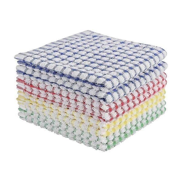 Disktrasor för diskning av köksredskap, superabsorberande disktrasor, frottéhanddukar, 8-pack, 30x30 cm