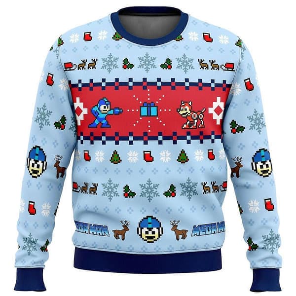 Mega Man Mega Juleferie Grim Julesweater Gave Julemand Pullover Mænd 3D Sweatshirt Og Top Efterårs- og Vintertøj EL0155 S