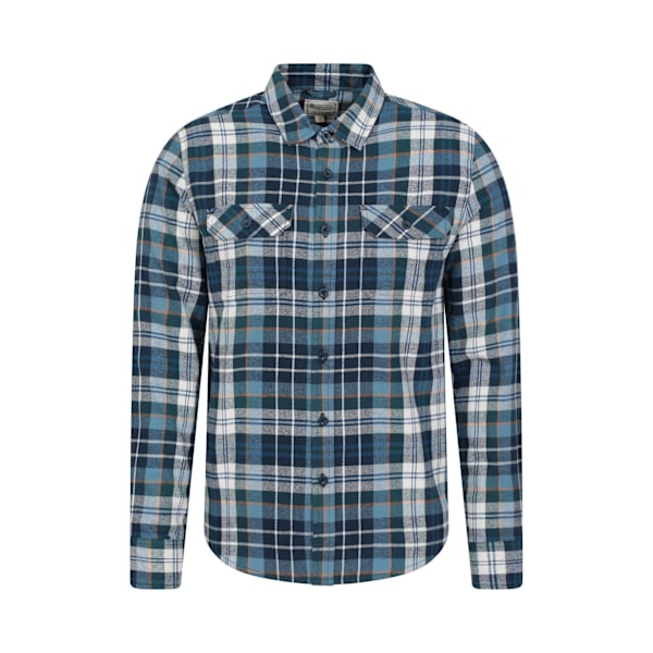 Mountain Warehouse Trace Flanellipaita Pitkähihainen Miehille L Vaaleansininen Vaaleansininen Light Blue L