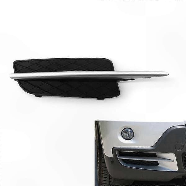 Kromlist för höger främre nedre stötfångargaller 2007-2010 X5 E70 X6 E71 51117159594 51117168924 Black & silver