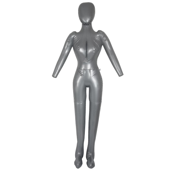 Oppblåsbar helkropps kvinnemodell med arm Dame mannequin vindu skjermrekvisitter