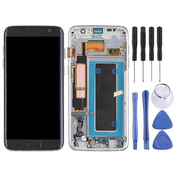 KOMPATIBEL Super AMOLED Materiale LCD-skærm og Digitizer Fuld Samling til Galaxy S7 Edge / G935F / G935FDCJY