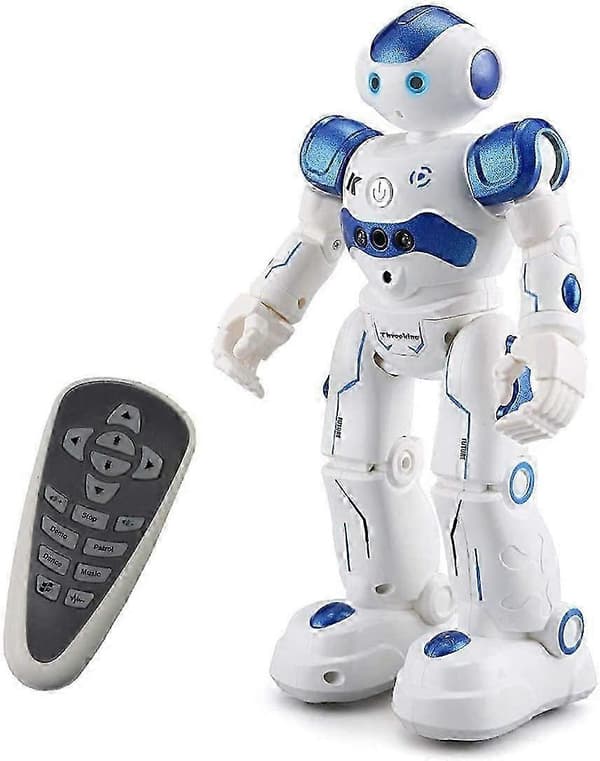 Bevegelsessensor Fjernkontroll Programmerbar Rc Robot Leketøy Blue
