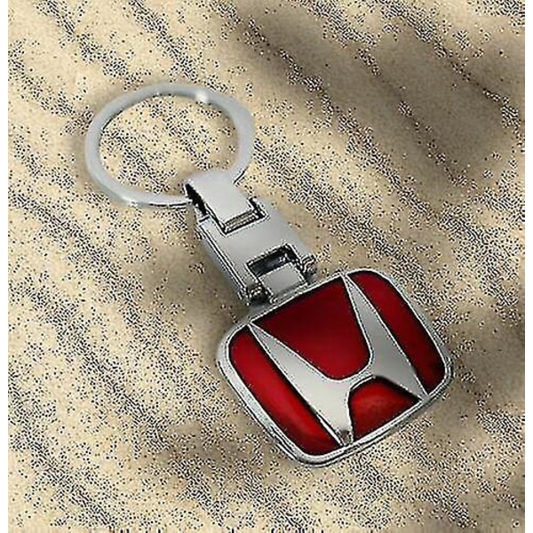 Honda 3d Bilnyckelring Nyckelring Logotyp Båda sidor Presentförpackning / Röd