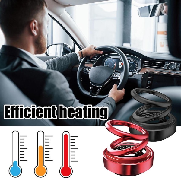 Bærbar afisningsenhed til køretøjer - Design til at fjerne lugt i bilens interiør - Interiørtilbehør - Vibration - Langvarigt kølesystem - Afisningsenhed - Varmeapparat red