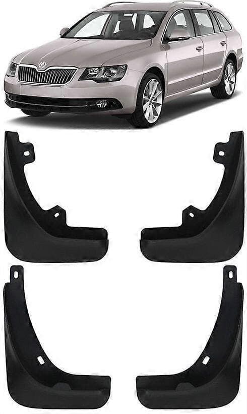 Originalt komplet sæt stænklapper til 2009-2015 SKODA Superb II Stationcar