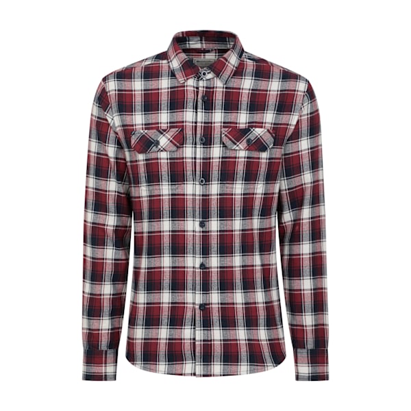 Mountain Warehouse Trace Flanellipaita Pitkähihainen Miehille XXS Bu Burgundy Burgundy XXS