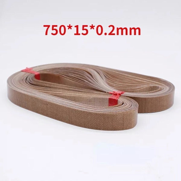 50 kpl/erä 750*15*0,2 mm teflonvyö FR-900 jatkuvatoimiseen nauhatiivistyskoneeseen tai FRD-10ax:ään