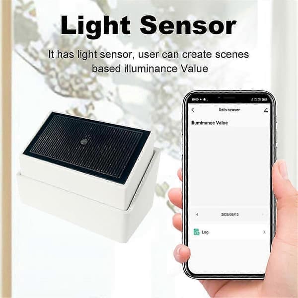 Tuya Zigbee Regnsensor 2-i-1 Ljusdetektor RegnvattenCJY