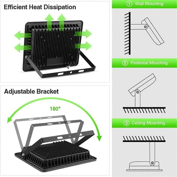 2 kpl 100W RGB LED-kohdevaloja