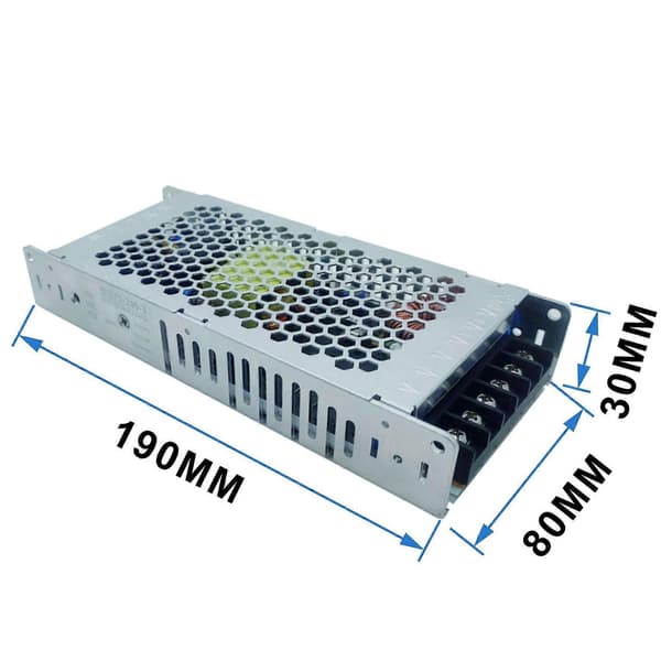 5V 40A 200W Ultratynn strømforsyning for elektronisk skjerm LED-skjerm Silver