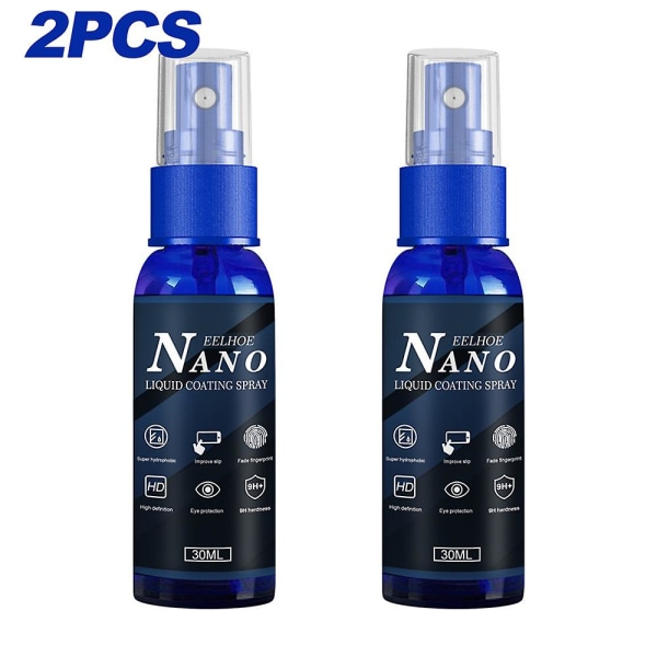 30ml Nano Coating Spray Reparation Anti-fingeravtryck skärm för mobiltelefon 2PCS