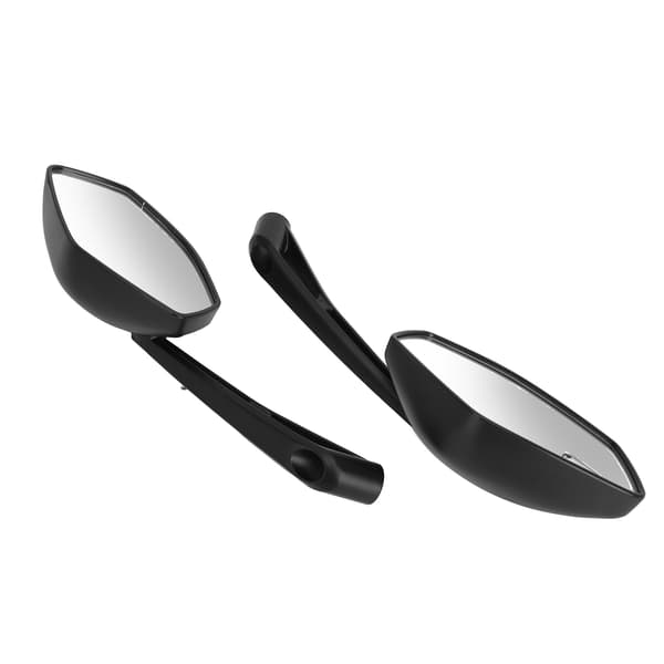 【NX】2 Pcs Motorcycle Rearview Mirror Clear Vision Wide Angle Shockproof Handlebar Side Mirror Universal for Scooter