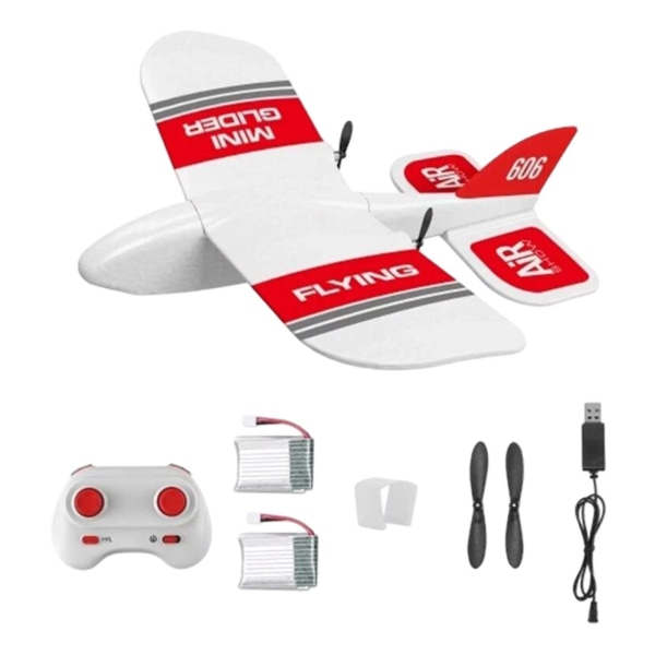 Mini Foam Glider 2,4g Flying Aircraft Epp Foam Flygaver til Kf606 Boy Dobbelt batteri