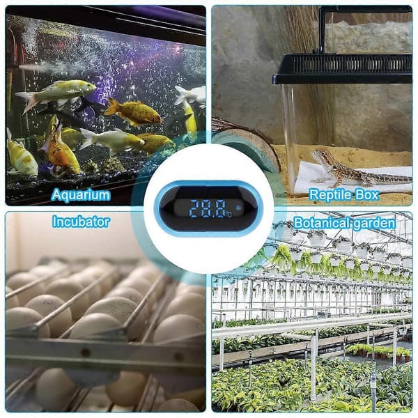 Akvarietermometer, digital akvarietermometer med pekskärm och LED digital displayCJY Style A