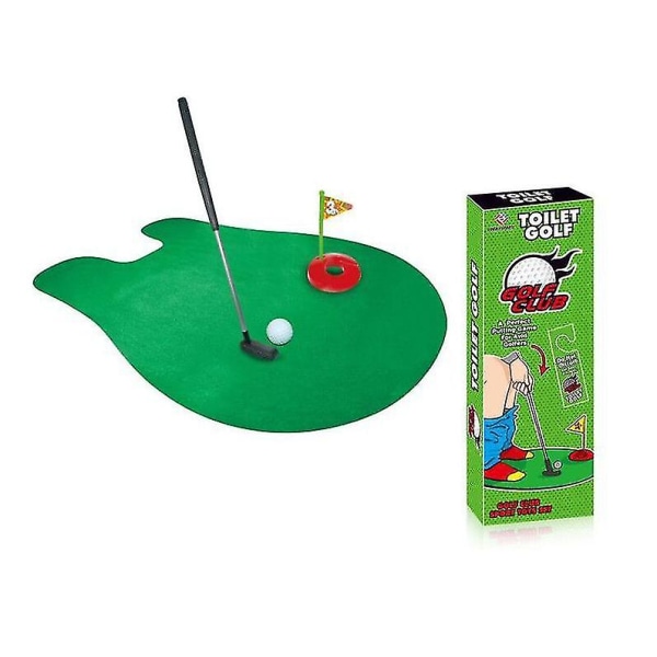 Toalett Golf, Pottputter Set Badrumsspel Minigolf Set Golf Putting Novelty Set