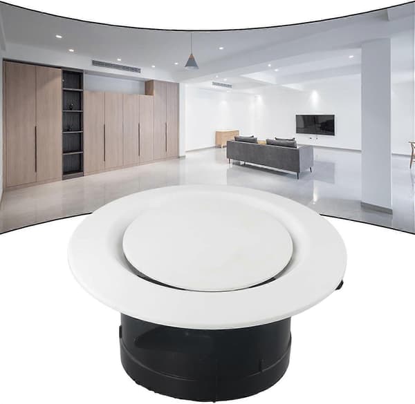 Stilren taklufttillförsel, monterbar gallerdiffusor (100 mm) 100 mm