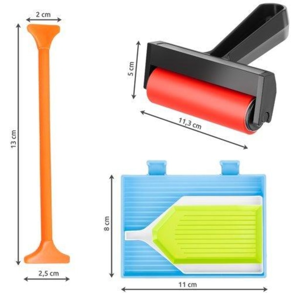 Diamantmaling - Sett med verktøy Multicolor multifärg