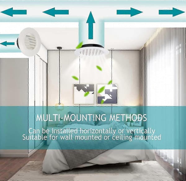 ABS Rund Ventilationsrist med Insektnet til 150 mm Kanal