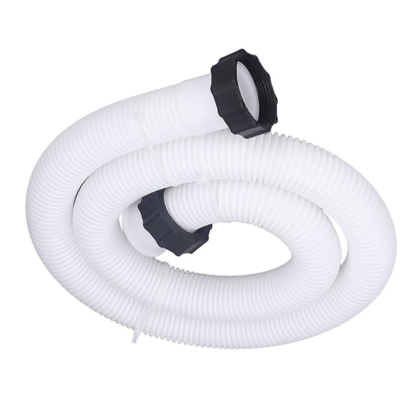Pool Pump Replacement Hose Compatible with Intex 1.5in Diameter Replacement Pool Hose Compatible with Above Ground Pool White 4.9ft