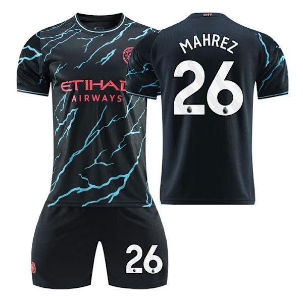 Manchester City Bortedrakt Fotballsett Haaland Nummer 9 (23-24) nr. 9 med sokker no.9 with socks 20(110-120cm)