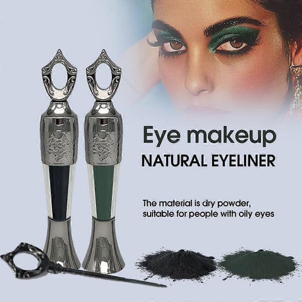 Pudder Eyeliner - Egyptisk Stil Eyeliner i Pudderform Makeup Black