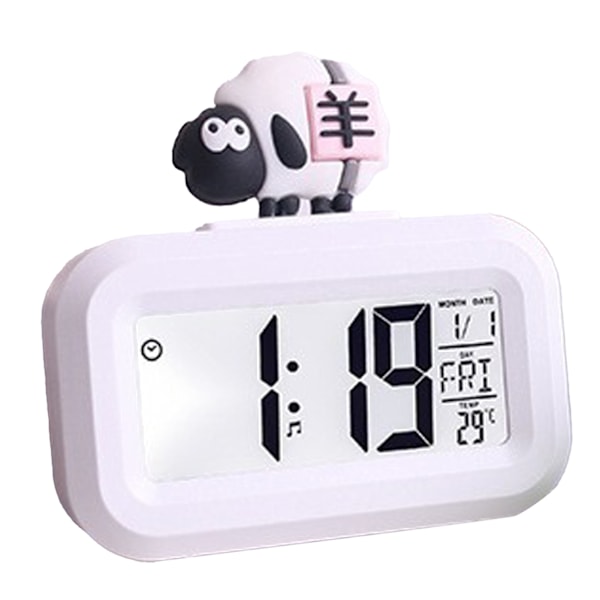 Cute Cartoon LED Screen Desk Electronic Alarm Clock Aries