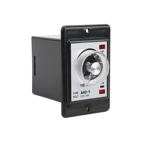 AH2‑Y 60S Tidsrelæ Lille Pointer Tidsstyring Knapstyring Tidsrelæ 8 Fods Timer 24VDC