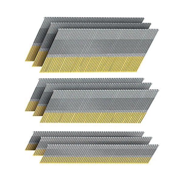 15 Gauge Da Vinklade Finish Nails, 34-graders, 900-pack (2-1/2 tum, 2 tum, 1-1/4 tum 300 per storlekar), gal