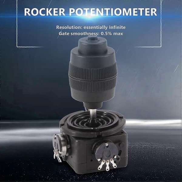 4-akset joystick-potentiometer-knapcontroller til -D400X-R4 10K 4D forseglet vippepotentiometer, CJY black