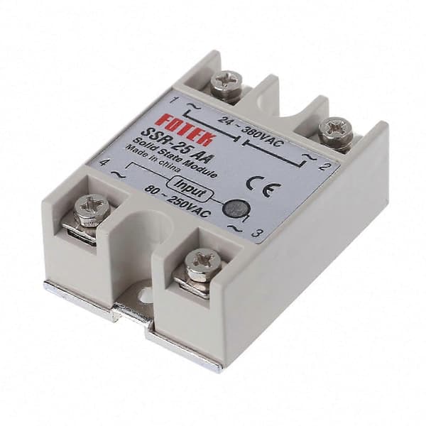 Solid State Relay Module SSR-25 AA 25A 250V 80-250V AC tulo 24-380V AC lähtö CJY Multicolor