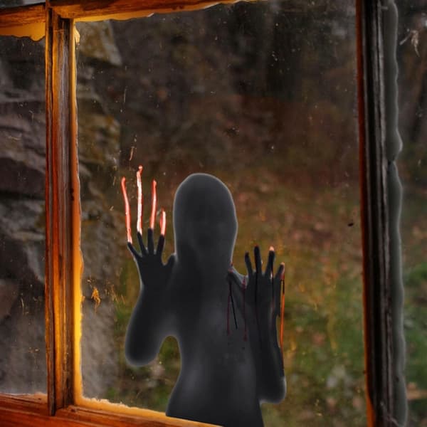 Fönsterdekaler Blodiga Händer Dekaler Halloween Skräck Foo, CJY