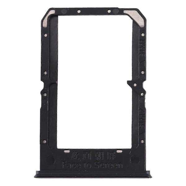 För OPPO Reno3/K7 5G/Find X2 Lite SIM-kortfack + SIM-kortfack Black