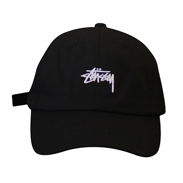 Basebollkeps S-tussy1 Broderad Hatt Män Kvinnor Justerbar Rem Strapback Hatt Black