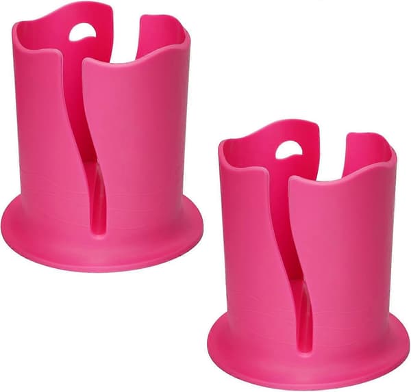 2 Pcs. Paddle Board Cup Holder, Universal Kayak Drink Holder Multifunctional Anti-Tip Bottle Cup Holder Surfboard Cup Pink