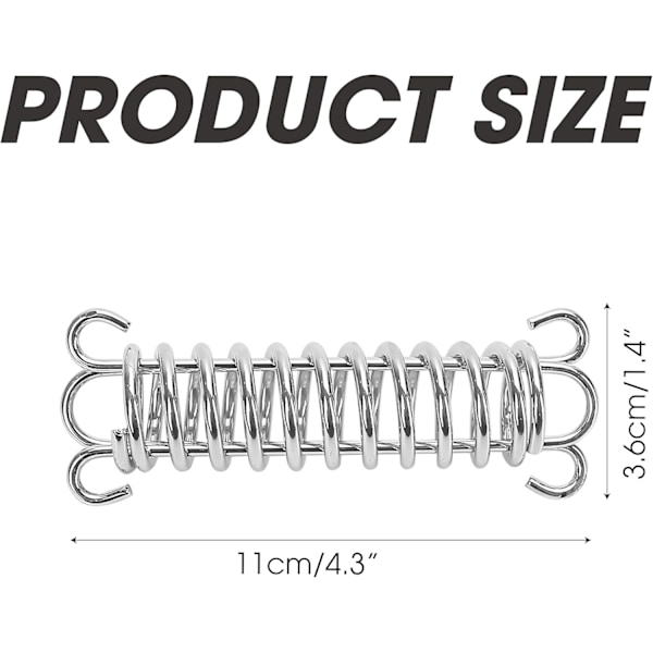 Shock-absorbing spring for dog leashes and tents, durable multi-function spring with high-strength stainless steel construction, adjustable