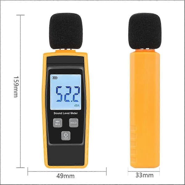 Lydmåler Lydniveaumålere Digital Lydniveaumåler Audio Støjniveaumåler 30-130dB Decibel Mini Lydmåler