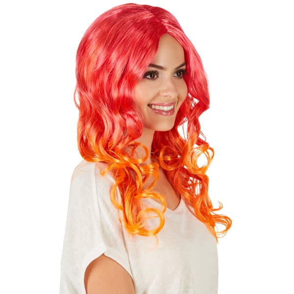 tectake Ombré-kihara peruukki, CJY Red en-US
