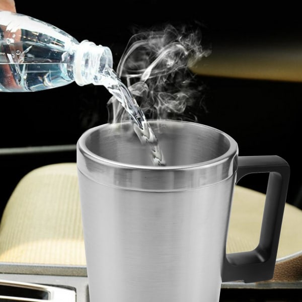 Bilopvarmning, simpel 12v 300ml bærbar i bil kaffemaskine tekande Køretøjsopvarmning koplåg udendørs