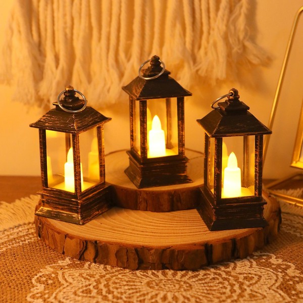 Ramadan Led Ljuslyktor Led-ljus Flamlösa batteridrivna nattljus