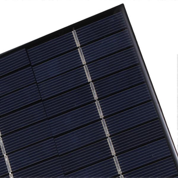 Vanntett solcellepanel 5W 12V Utendørs DIY Solcellelader Polysilisium Epoxy Paneler 136X110MM for