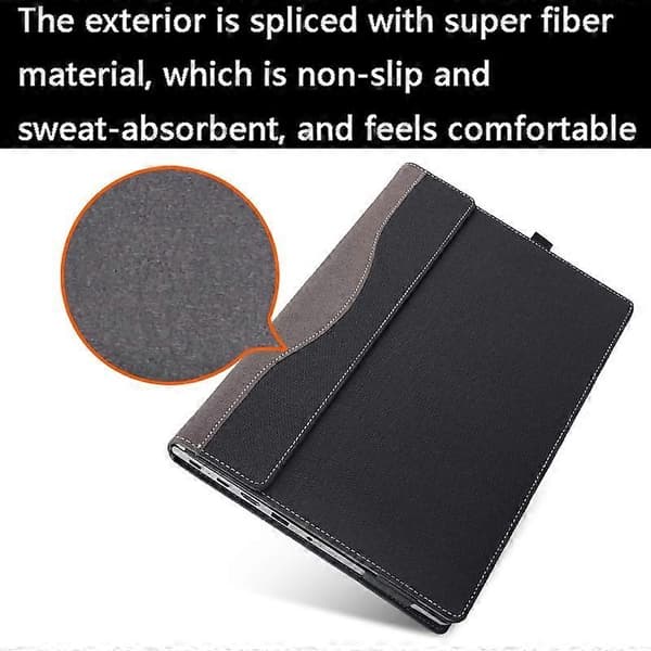 Stötsäkert skyddsfodral i läder för bärbar dator Black For Lenovo ThinkPad E15 Gen 3