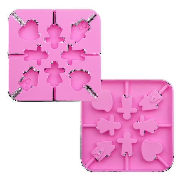 Silikon kake-pop bakeformer, 2-pakning slikkepinneformer for cupcake-pops
