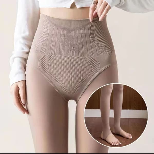Vinter Strømpebukser Vinter Varme Leggings GRÅ 300G-B GreyCJY Grey en-US
